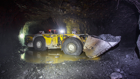 Teleremote controlled LHD operating in an underground mine